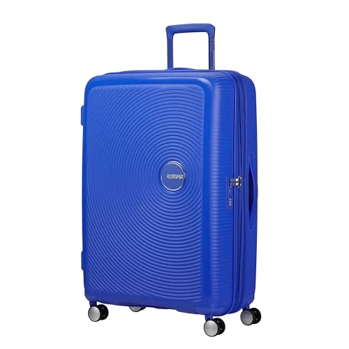 Offerta a tempo: American Tourister Soundbox - Valigia Grande Rigida, 77 cm - Trolley con 4 Ruote, Serratura TSA, Espandibile & Leggera, 97/110L, (Cobalt Blue) - 43% da 199.90 € a 114.69 €