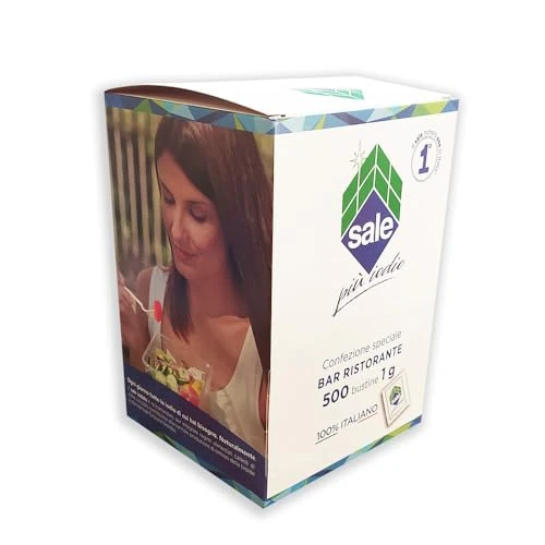 Offerta a tempo: Sale di Sicilia Fino Iodato monodose 500 bustine da 1 g in Dispenser di cartone - 0% da 11.40 € a 11.40 €