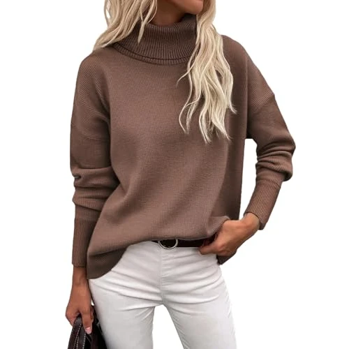 Offerta a tempo: Zeagoo Maglione Donna Invernale Maglia Elegante Maniche Lunghe Maglioncino - 0.00% da 27.99 € a 27.99 €
