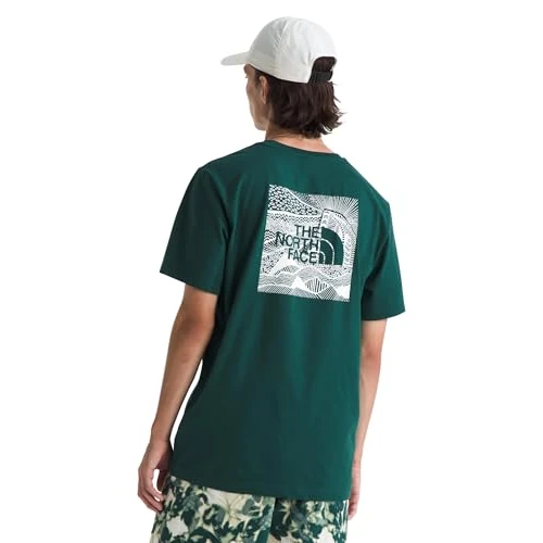 The North Face NF0A87NV6GI M S/S Box NSE Celebration Tee T-Shirt Herren Deep Nori Größe XS
