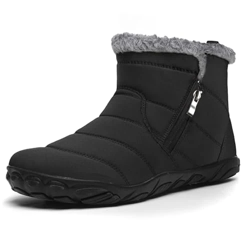 Bravover Blotevoetenschoenen voor dames en heren, winterschoenen, sneeuwlaarzen, warm gevoerd, wandelschoenen, antislip, wandellaarzen, trekkingschoenen