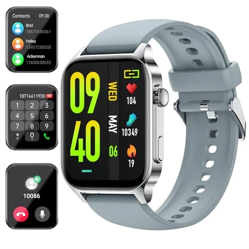 WILLFITME Smart Fitness Horloge voor Mannen Vrouwen (Antwoord/Bel Bellen ), Smart Horloge met Hartslag SpO2 Slaap, 100 Sport Stappenteller Activity Trackers Smartwatches Cadeau voor iOS Android