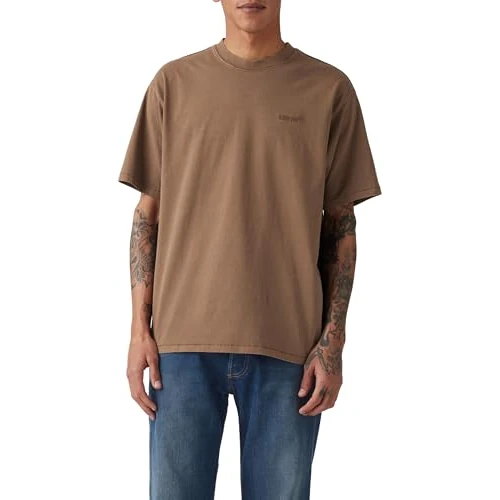 Levi's Uomo Red Tab Vintage Tee, T-Shirt, Garment Dye Rain Drum Jersey, S