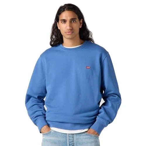 Levi's Men's Crew Sweatshirt, Dutch Blue, L