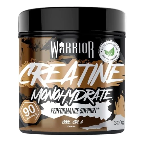 Offerta a tempo: Warrior Creatina Monoidrata Polvere 300 g, Vegana – Cola Fresca - 44% da 17.99 € a 9.99 €