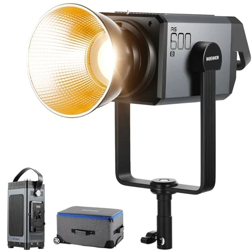 Oferta limitowana: NEEWER AS600B COB LED Ciągłe światło wideo z kontrolą 2,4 G/App Control, 600W 2700K-6500K CRI96+/TLCI98+ PWM Źródło Ściemnianie Połączenie 12 Scen Cichy wentylator z uchwytem Bowens do studia z 5871.22 zł na 5871.22 zł (oszczędź 0.00%)