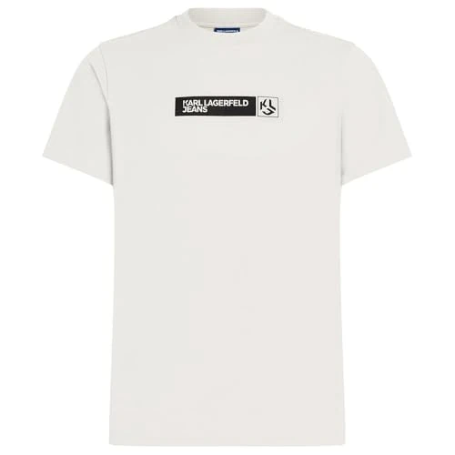 Zeitlich begrenztes Angebot: Karl Lagerfeld Jeans Herren Slim Graphic T-Shirt White L von 39.00 € auf 21.06 € (46% Rabatt)