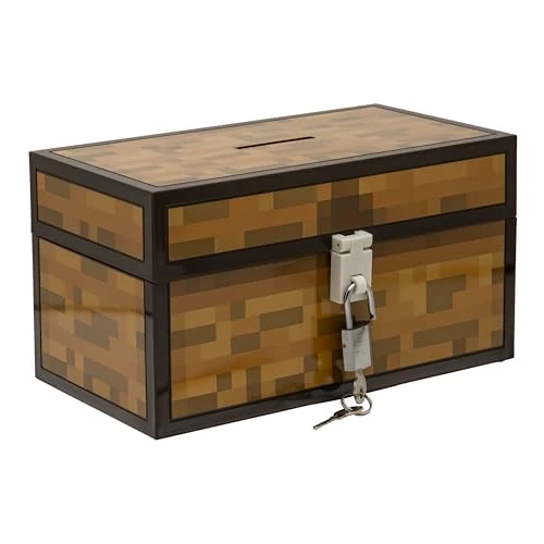 Limited offer: Paladone Minecraft Chest Money Bank – Officially Licensed Piggy Bank for Kids, Boys & Girls – Gaming Room & Bedroom Decor – Fun Gift Accessory from 25.99 EUR to 25.99 EUR (save 0%)