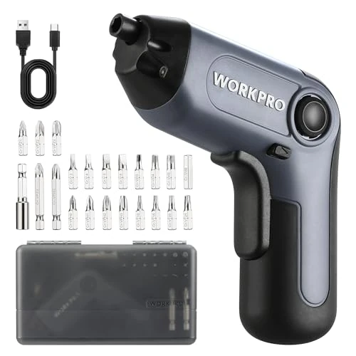 WORKPRO 3.6V Grey Cordless Screwdriver Set