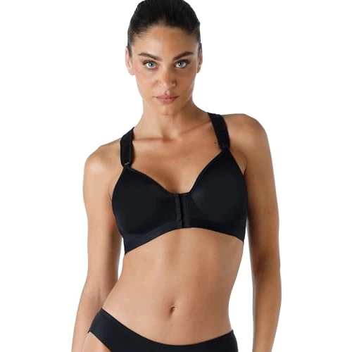 Offre limitée : LOVABLE Sportivo Alto Impatto Con Allacciatura Frontale Active Comfort Soutien-Gorge, Noir, 36 / B Femmes de 44.40 € à 44.40 € (0.00% de remise)