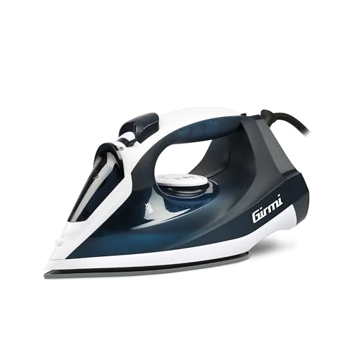 Girmi ST05 Dampfbügeleisen, 2000 W, Keramiksohle, leicht, Dampfregulierung, ergonomischer Griff, Superdampf, Kapazität 200 ml, automatische Reinigung