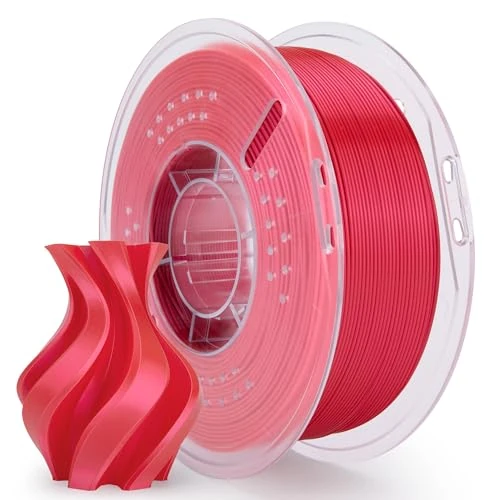 Offre limitée : ELEGOO Filament PLA Soie 1,75 mm Soie Rouge 1KG, Filament pour Imprimante 3D Brillant Précision Dimensionnelle +/- 0,02 mm, Bobine 1kg (2,2 lbs) Compatible avec la Plupart des Imprimantes 3D FDM de 20.99 € à 20.99 € (0.00% de remise)