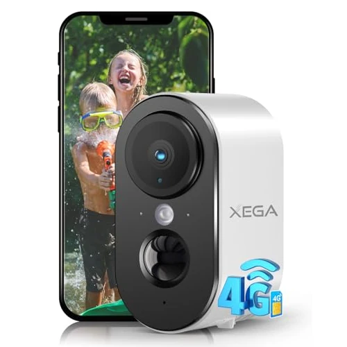 Tijdelijke aanbieding: Xega 3G/4G LTE Bewakingscamera voor Binnen met SimKaart, 2K Super HD Draagbare IP-Camera, 6000mAh Batterij, PIR-Bewegingsdetectie, Nachtzicht in Kleur, 2-weg Audio, TF/Cloud, IP65 van 55.99 € naar 45.12 € (19% korting)