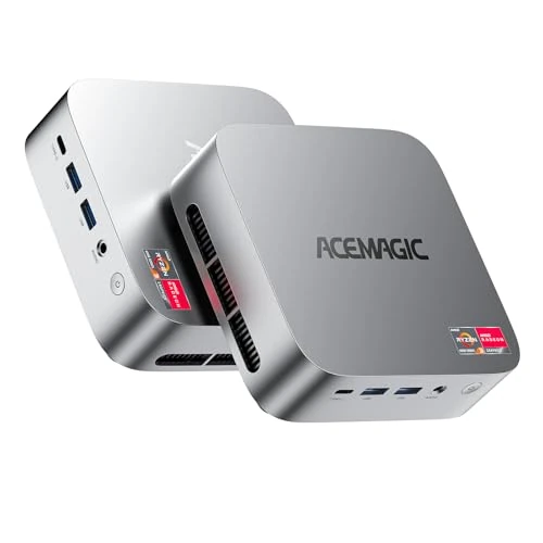 ACEMAGICIAN Vista Mini V1 komputer stacjonarny, Alder Lake N97 Windows 11 Pro mini komputer (do 3,60 GHz), 16 GB DDR4 256 GB SSD mini komputer z RJ45 | HDMI 4K + DP | WiFi 5 do domu/biura/szkoły