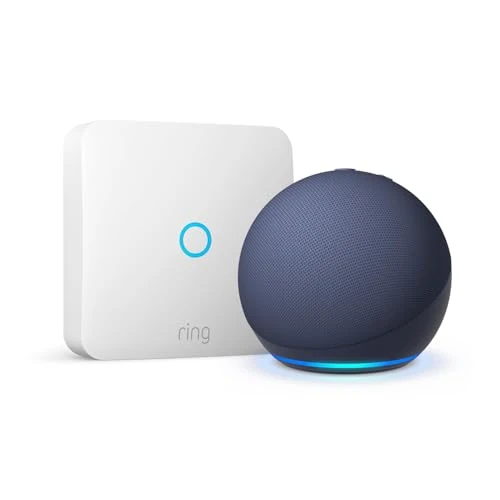 Offerta a tempo: Ring Intercom + Echo Dot (Ultimo modello), Blue notte, apri il portone con la voce tramite Echo Dot, con Accesso Anticipato ad Alexa+ - 55% da 144.98 € a 64.99 €