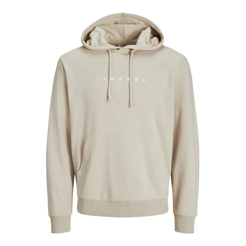 Zeitlich begrenztes Angebot: JJ REBEL Herren Jrebrocky Logo Sweat Hood, Moonbeam, M von 32.31 € auf 32.31 € (0.00% Rabatt)