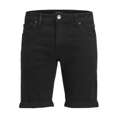 Offerta a tempo: JJ REBEL Jrebjoe Jjcraft - Pantaloncini MF 763 SN, Denim Nero, XS - 16% da 21.99 € a 18.39 €