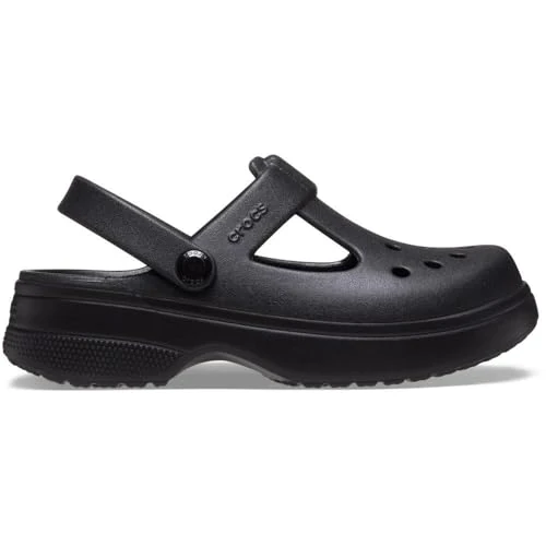 Offerta a tempo: Crocs Classic Mary Jane Clog T, Zoccoli Unisex - Bambini e Ragazzi, Nero, 23/24 EU - 72% da 44.99 € a 12.78 €