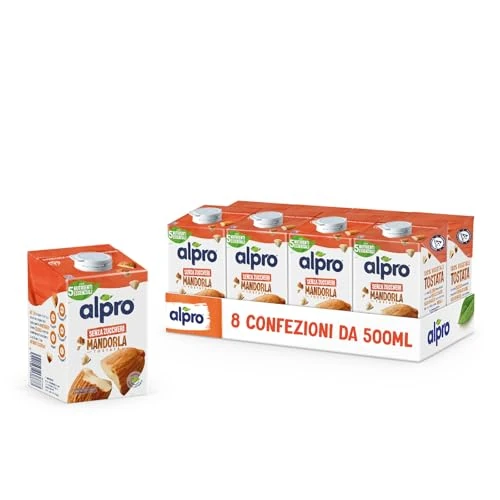 Offerta a tempo: ALPRO senza zuccheri - Bevanda alla Mandorla - 8 Pezzi x 500ml — 53% da 13,93 € a 6,59 €