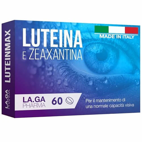 Offerta a tempo: Integratore Occhi con Luteina e Zeaxantina Alto Dosaggio. 60 Compresse con Mirtillo, Vitamine A, E, B12, Zinco. Antiossidanti Integratori Occhi Vista. Protegge da Stress Ossidativo e Maculopatia — 38% da 11,90 € a 7,42 €