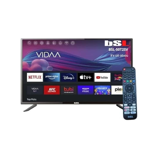 Offerta a tempo: BSL-50T2SV VIDAA Smart TV 50 pollici | WiFi | RJ45 | Risoluzione UHD 3840X2160p | USB | DVBT2/S2/C | Compatibile con Youtube, Netflix, Disney +, Dazn, Prime | HDMI - 30% da 399.99 € a 279.99 €