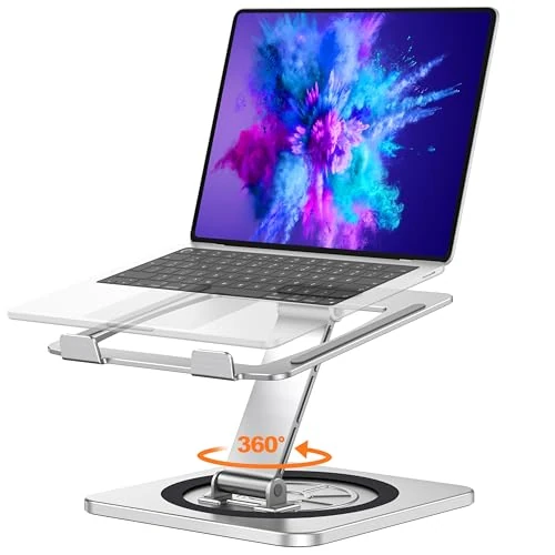 Offerta a tempo: EOIWUY Supporto PC Portatile, [360° Base Girevole] Porta Laptop Stand - 19% da 32.99 € a 26.87 €