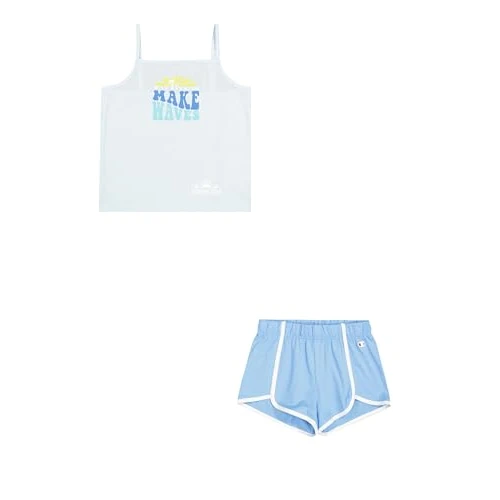 Offre limitée : Champion Legacy Girl - Graphic Tank Top Set, Ensemble Fille, Blue (BS187), de 29.82 € à 17.09 € (42.69% de remise)