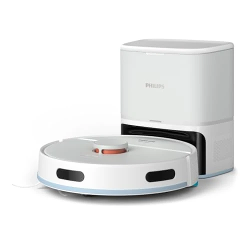 Tijdelijke aanbieding: Philips HomeRun 2000-Serie: 2-in-1 Robotstofzuiger en dweil met 2700 Pa zuigkracht & 130 min looptijd, lasernavigatie, tapijt boost, automatisch leegstation, app-bestuurd, Arctisch wit (XU2100/20) van 399.99 € naar 253.30 € (37% kor