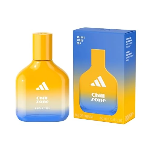 adidas Vibes Chill Zone Eau de Parfum pour Tous, Relaxante et Confortable, Parfum Longue Durée Lavande et Vanille 50 ml