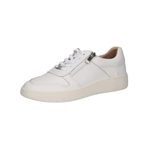 Offerta a tempo: CAPRICE Sneaker da Donna Bassi in Pelle con Cerniera, Bianco (White Nappa), 36 EU - 0.00% da 60.95 € a 60.95 €