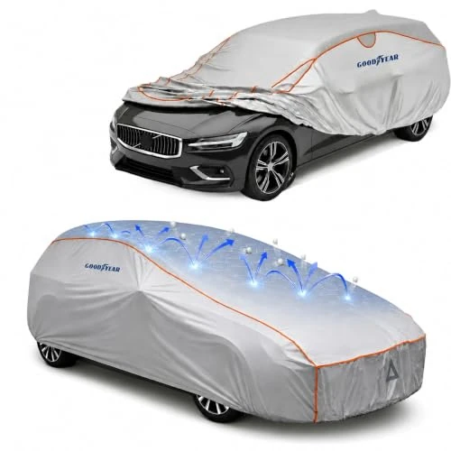 Limited-time offer: Goodyear Hail Resistant Car Cover, Anti Hail Cover for Cars and Suv, Anti UV, Waterproof, Anti-Hail Quality, Large from 164.31 £ to 164.31 £ (save 0.00%)