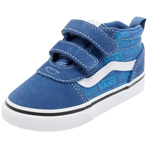 Limited-time offer: Vans Toddler's Ward Mid Velcro Sneaker, Tonal Logo Bijou Blue, 3.5 UK from 33.00 GBP to 20.76 GBP (save 37%)