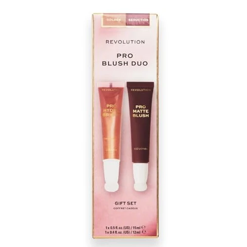 Offerta a tempo: Revolution Pro Blush Duo, Finitura Matte o Glowy, Blush Altamente Pigmentato e Sfumabile con Applicatore A Spugna, Vegano e Non Testato Su Animali - 69% da 14.99 € a 4.70 €