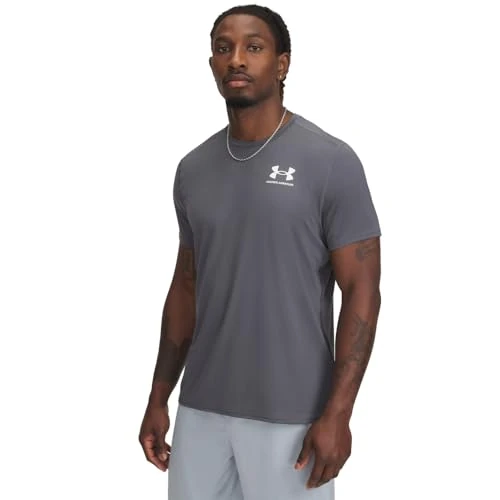 Zeitlich begrenztes Angebot: Under Armour HeatGear Fitted SS T-Shirt grau, L Herren von 35.00 € auf 27.26 € (22% Rabatt)