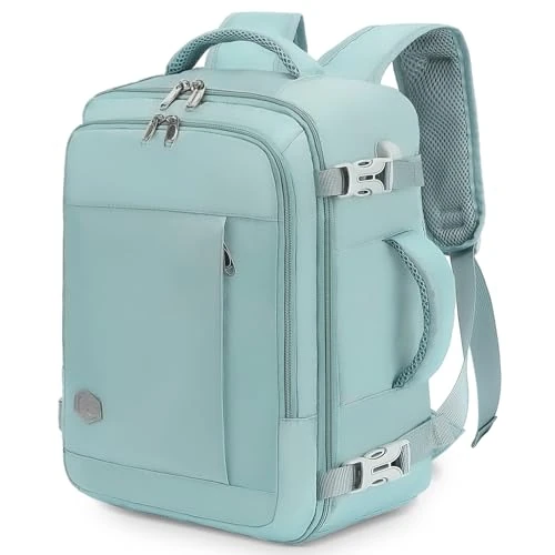 VANKEV Plecak podróżny do kabiny samolotu Ryanair Easyjet plecak kabinowy bagaż podręczny torba podróżna plecaki damskie mężczyźni, niebieski / szary, 40×20×25cm-20L