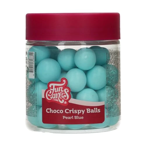 Offerta a tempo: FunCakes Choco Crispy Balls Pearl Blue - Perles di Cioccolato, Ottime per decorare torte, cupcake, biscotti, crostate e molto altro - Decorazione per torte - 60g - 17% da 9.20 € a 7.63 €