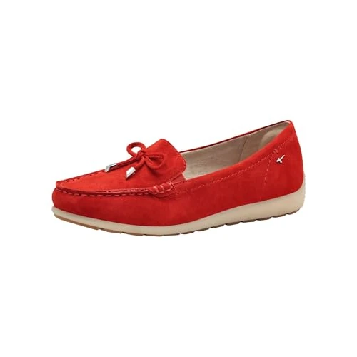 Tijdelijke aanbieding: Tamaris 8-84600-44 mocassin voor dames, Red Suède., 36 EU van 79.95 € naar 55.95 € (30% korting)