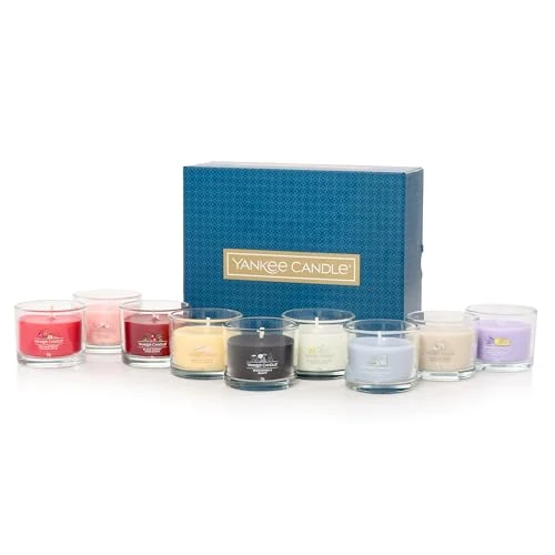Offerta a tempo: Confezione regalo di candele profumate Yankee Candle | Candele votive riempite | Mix di cera di miscela di soia | 9 pezzi | Regali perfetti per le donne - 30% da 41.00 € a 28.70 €