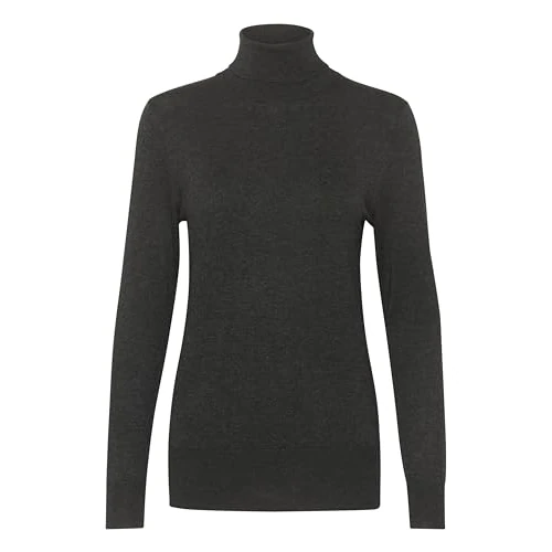 Oferta limitowana: KAFFE Damska koszulka Rollneck z długim rękawem Slim Fit Hip Length Rib Edges, Ciemnoszary Melange, XS z 116.48 zł na 116.48 zł (oszczędź 0.00%)