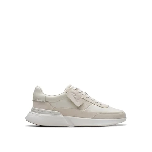 Clarks Craft Pace-, Wit leder, 42.5 EU