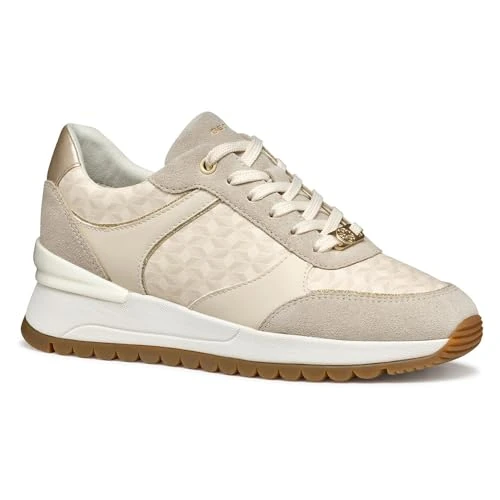 Geox D Desya A sneakersy damskie, Papyrus Lt Taupe, 39 EU