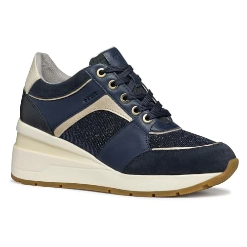 Geox - D ZOSMA A, Zapatillas Mujer, Navy,