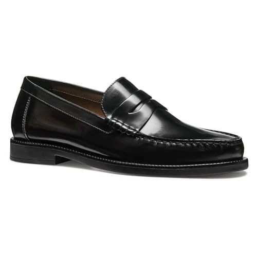 Geox Heren U RECANATI B Loafer, zwart, 41,5 EU, zwart, 41.5 EU