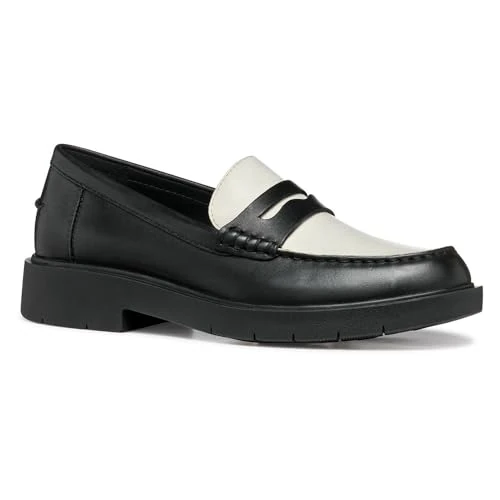 Offerta a tempo: Geox D SPHERICA EC1 A, Mocassino Donna, Black/Lt Sand, 35 EU - 42% da 119.90 € a 69.54 €