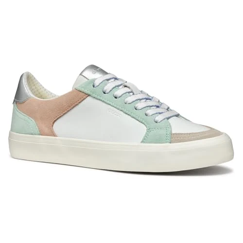 Offerta a tempo: Geox D EMMELENY E, Scarpe da Ginnastica Donna, Mint/White, 36 EU - 37% da 68.95 € a 43.70 €