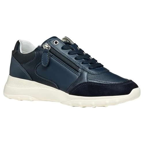 Tijdelijke aanbieding: Geox D ALLENIEE B sneakers voor dames, marineblauw, 41 EU, Donkerblauw, 41 EU van 65.10 EUR naar 65.10 EUR (korting 0%)
