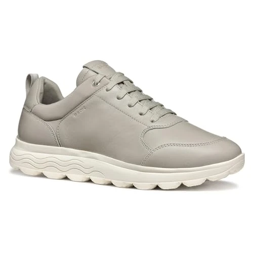 Geox Men's U SPHERICA A Sneaker, Light Grey, 7 UK