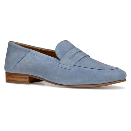 Offerta a tempo: Geox D MANTINEA A, Mocassino Donna, Lt Blue, 36 EU - 16% da 109.90 € a 92.69 €