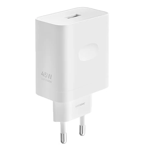 Offerta a tempo: OPPO Caricatore SUPERVOOC 45 W - USB, ricarica rapida, caricatore originale OPPO, cavo non incluso - bianco - 30% da 28.33 € a 19.90 €