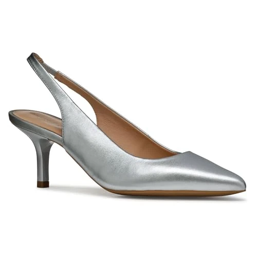 Offerta a tempo: Geox D KLEOPY B, Pompa Donna, Silver, 37.5 EU - 42% da 119.90 € a 69.40 €